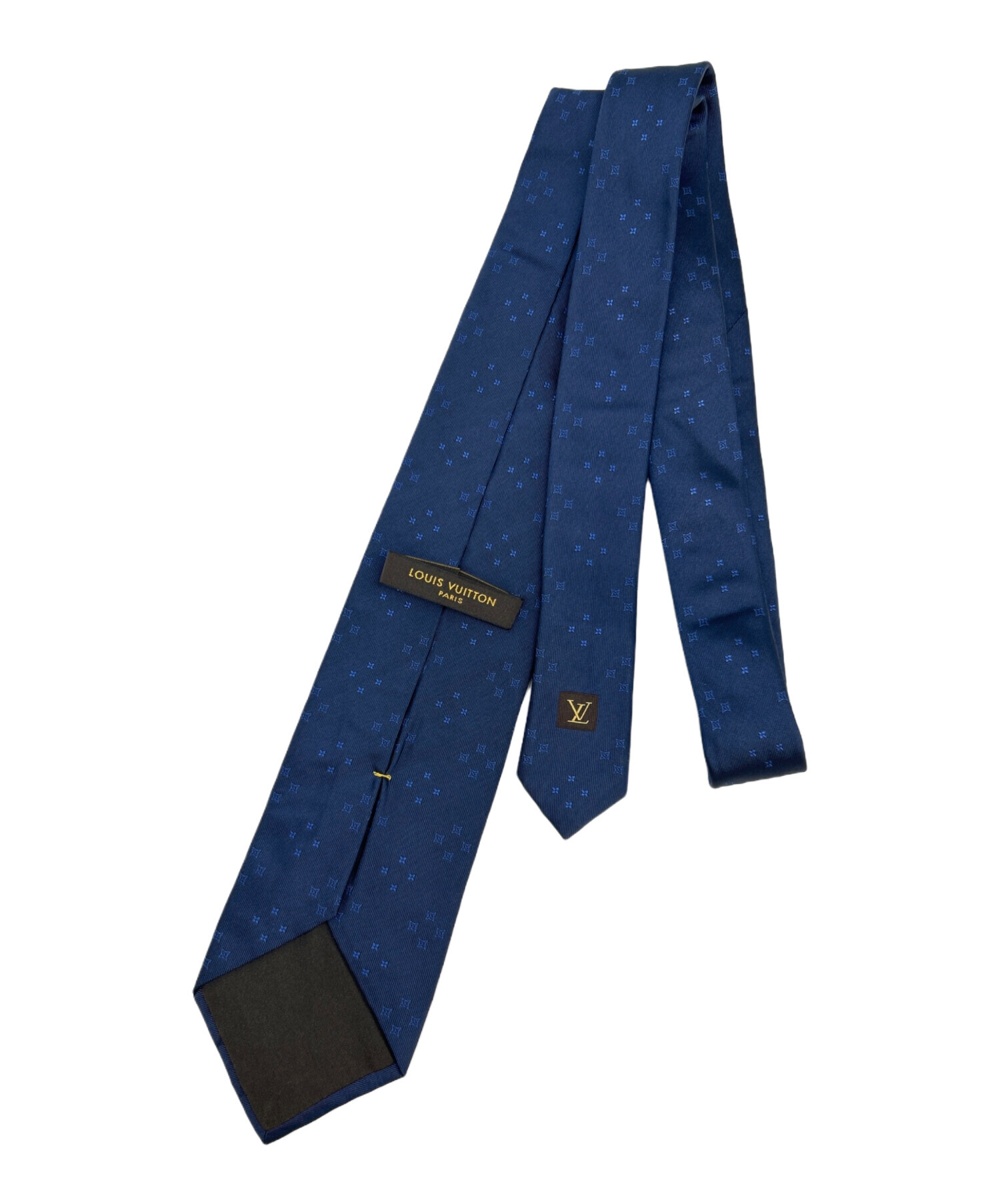 Louis Vuitton ネイビー ネクタイ 中古・古着通販】LOUIS VUITTON (ルイ ヴィトン) LOUIS VUITTON