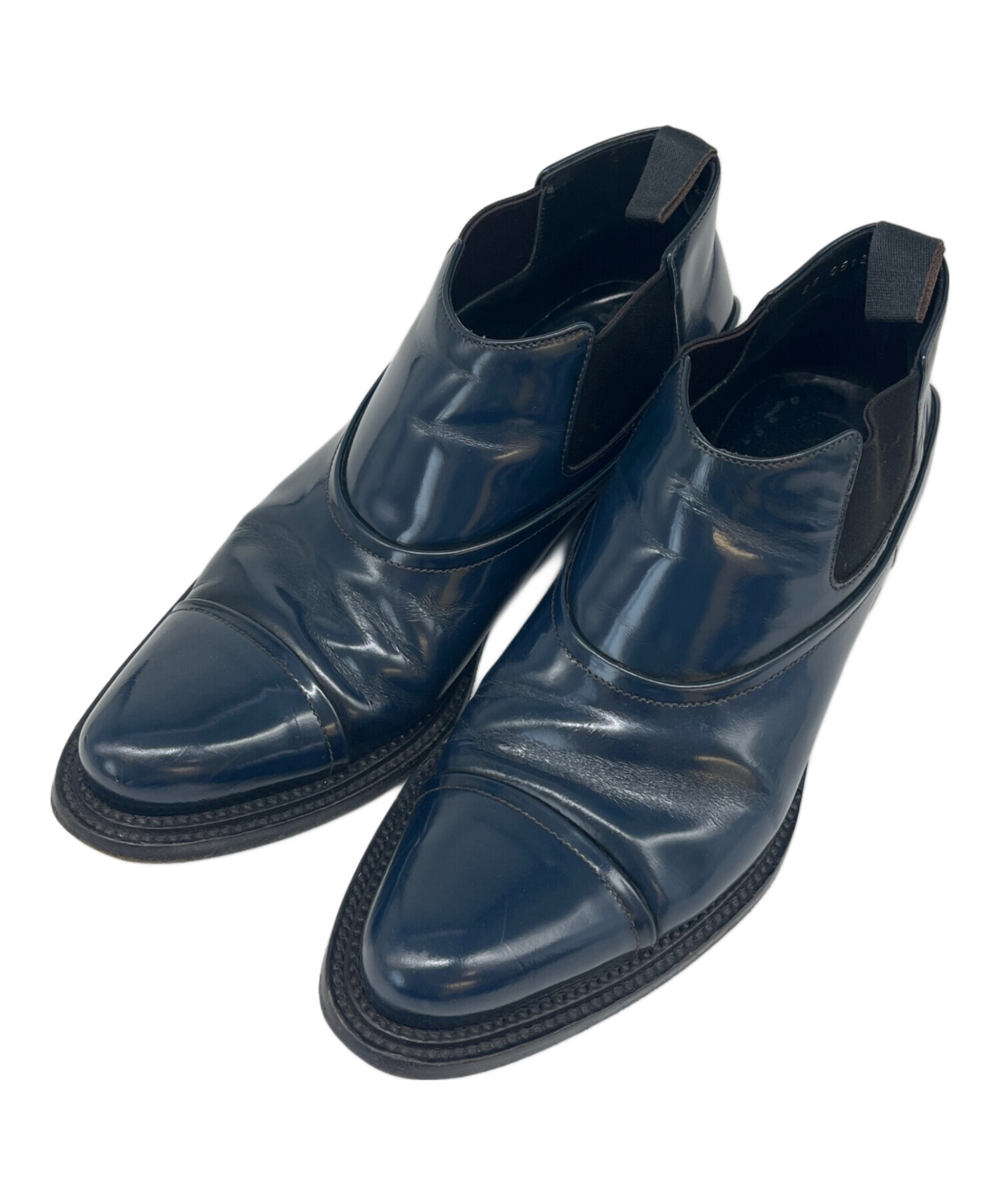 中古・古着通販】PRADA (プラダ) PRADA サイドゴアブーツ ネイビー