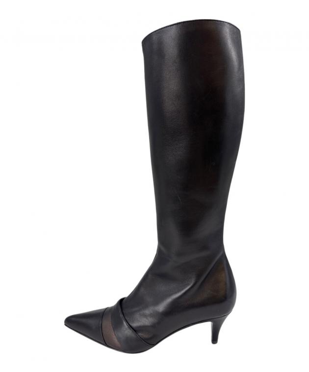 中古・古着通販】CHANEL (シャネル) ロングブーツCHANEL ブラック