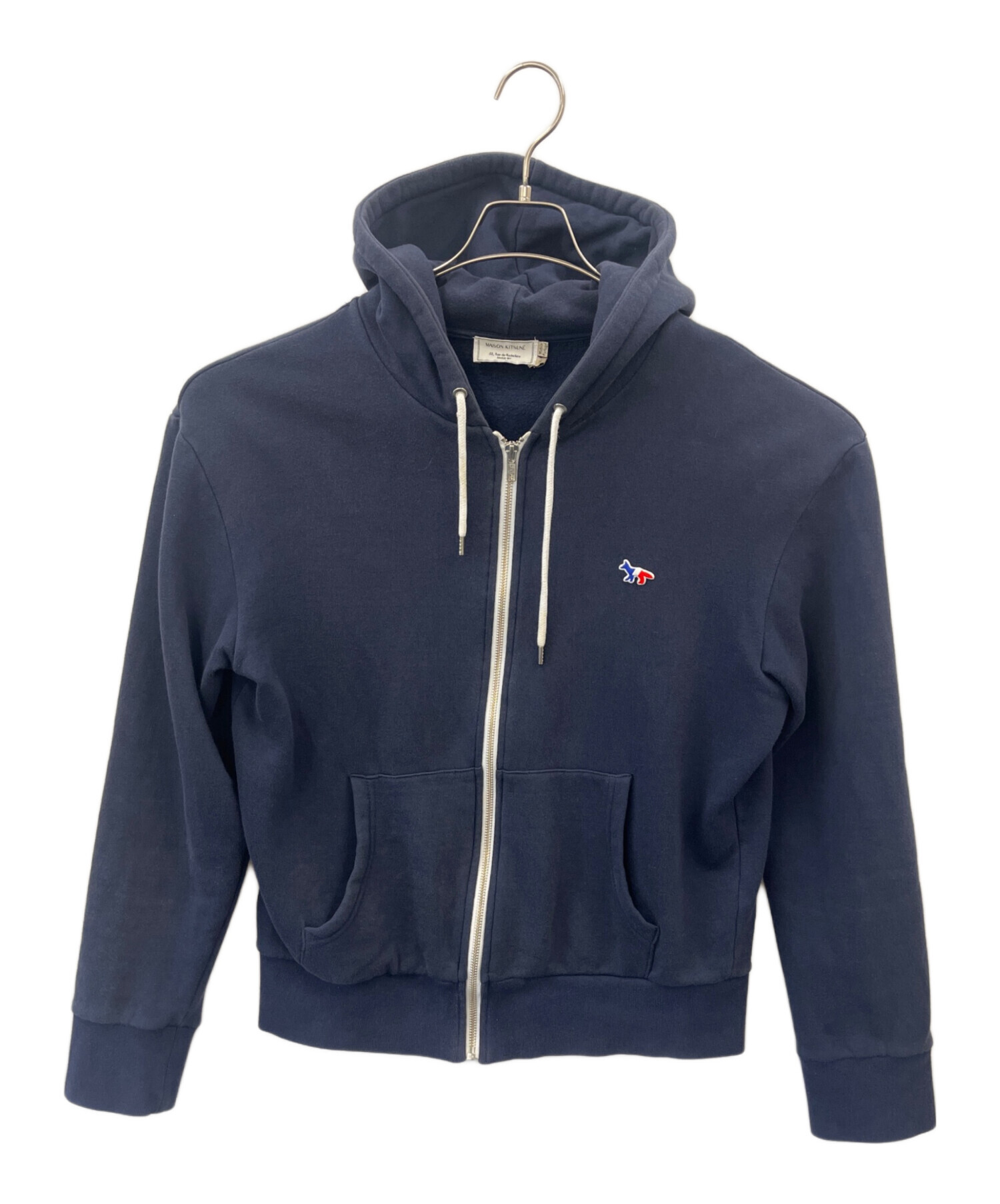 メゾンキツネ　ネイビー フードパーカー　紺色 楽天市場】【アウトレット】メゾンキツネ MAISON KITSUNE パーカ