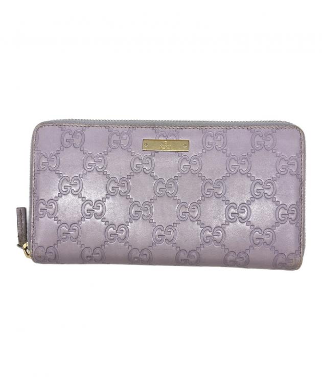 中古・古着通販】GUCCI (グッチ) GUCCI グッチシマ 長財布 パープル