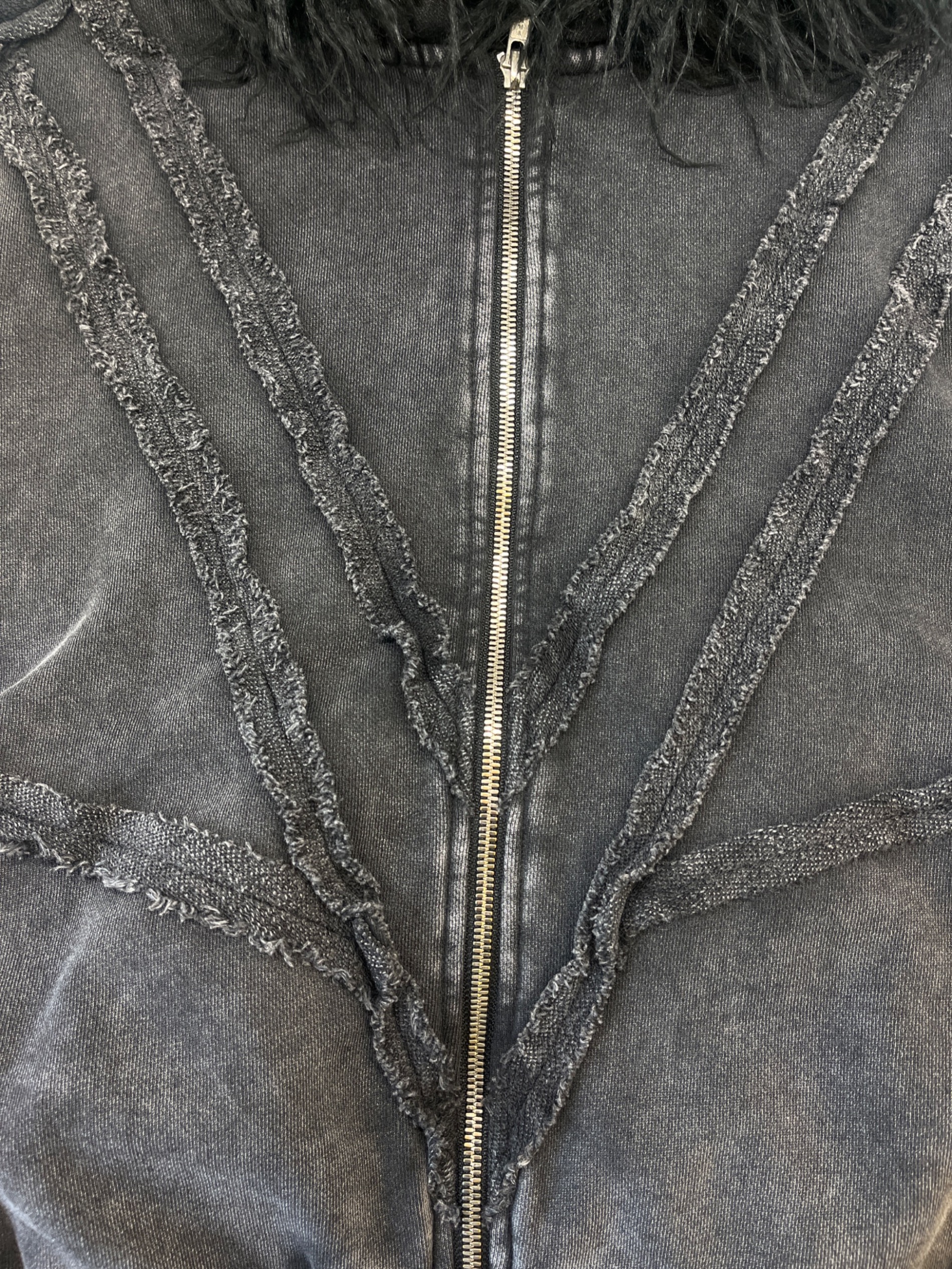 中古・古着通販】FILTH (フィルス) FILTH DISTRESSED ZIP UP HOODIE