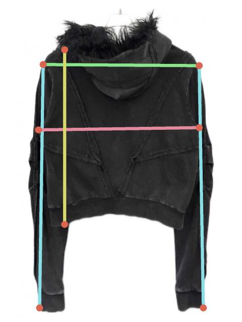 中古・古着通販】FILTH (フィルス) FILTH DISTRESSED ZIP UP HOODIE