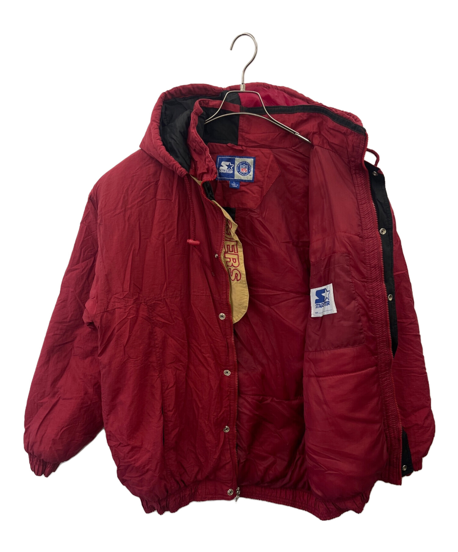 NFL STARTER EAGLES イーグルス　ダウンジャケット　刺繍　L 中古・古着通販】STARTER (スターター) NFL (エヌエフエル) STARTER