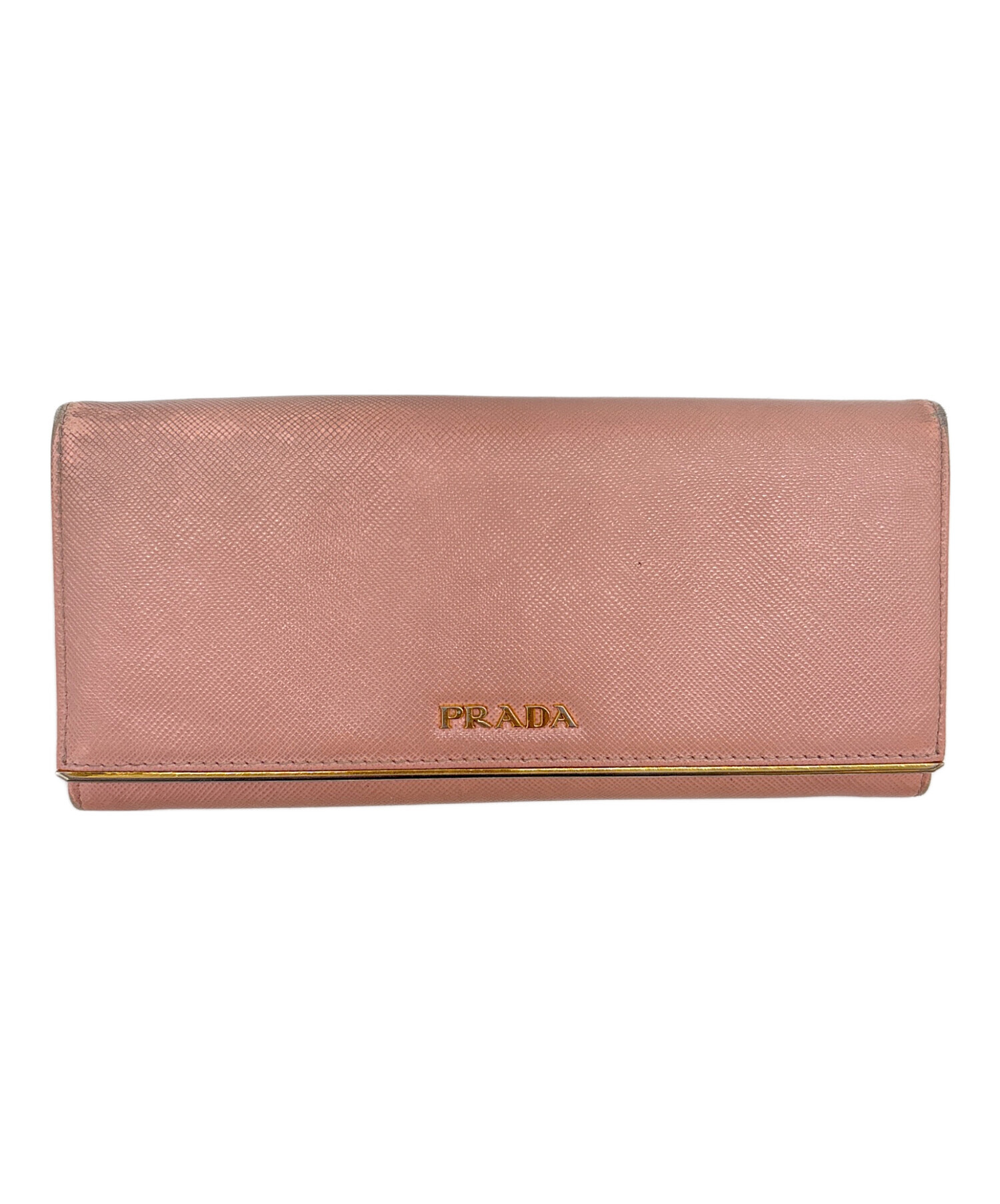 プラダ　サフィアーノ 長財布 ピンク 中古 中古・古着通販】PRADA (プラダ) PRADA サフィアーノ 長財布 ピンク