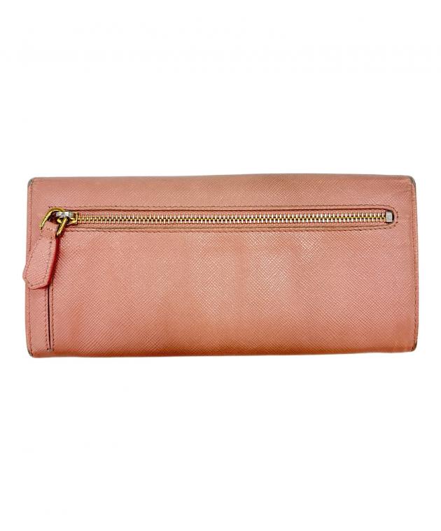 中古・古着通販】PRADA (プラダ) PRADA サフィアーノ 長財布 ピンク
