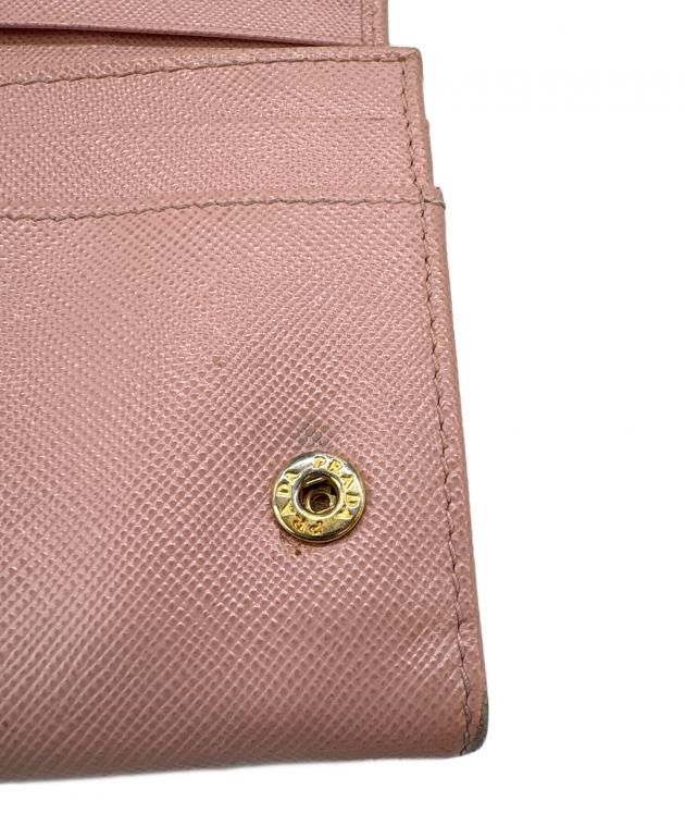 中古・古着通販】PRADA (プラダ) PRADA サフィアーノ 長財布 ピンク