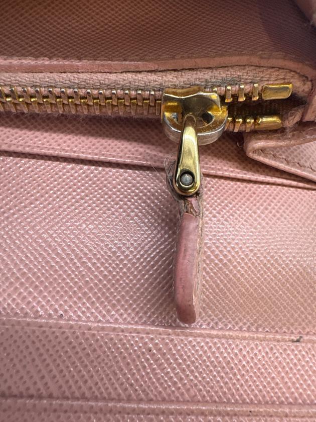 中古・古着通販】PRADA (プラダ) PRADA サフィアーノ 長財布 ピンク