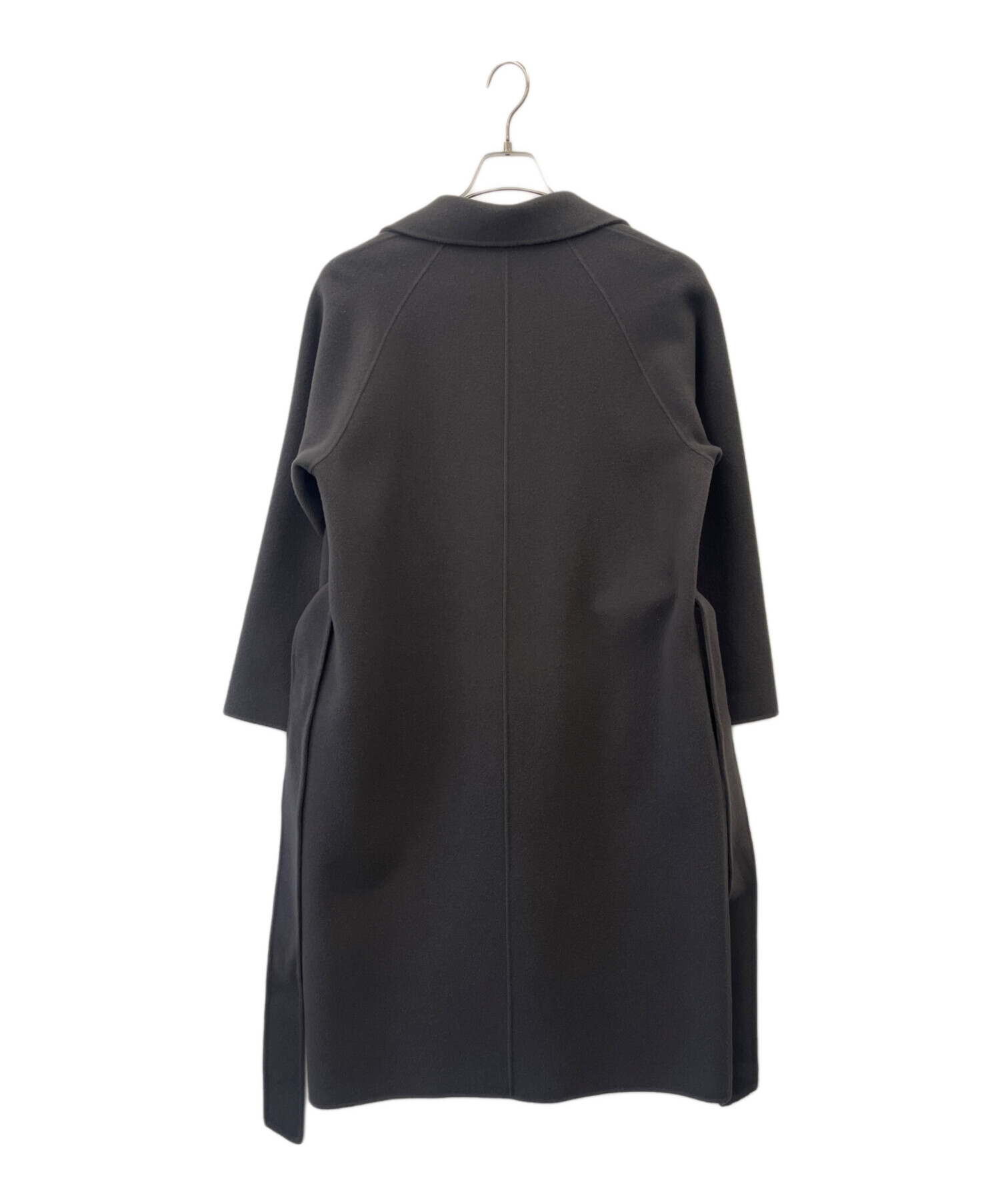 SOÉJU ソージュ ウールリバーローブコート ベルト チャコール S 近年 ウールリバーローブコート - SOÉJU online store｜上質な大人の女性の