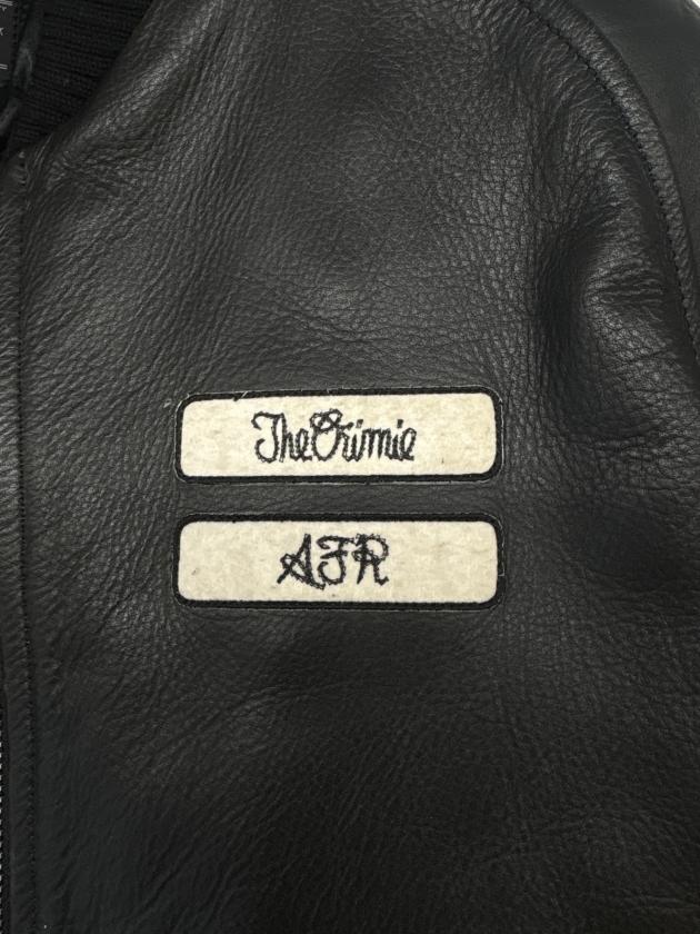 中古・古着通販】CRIMIE (クライミー) CRIMIE レザーブルゾン ブラック