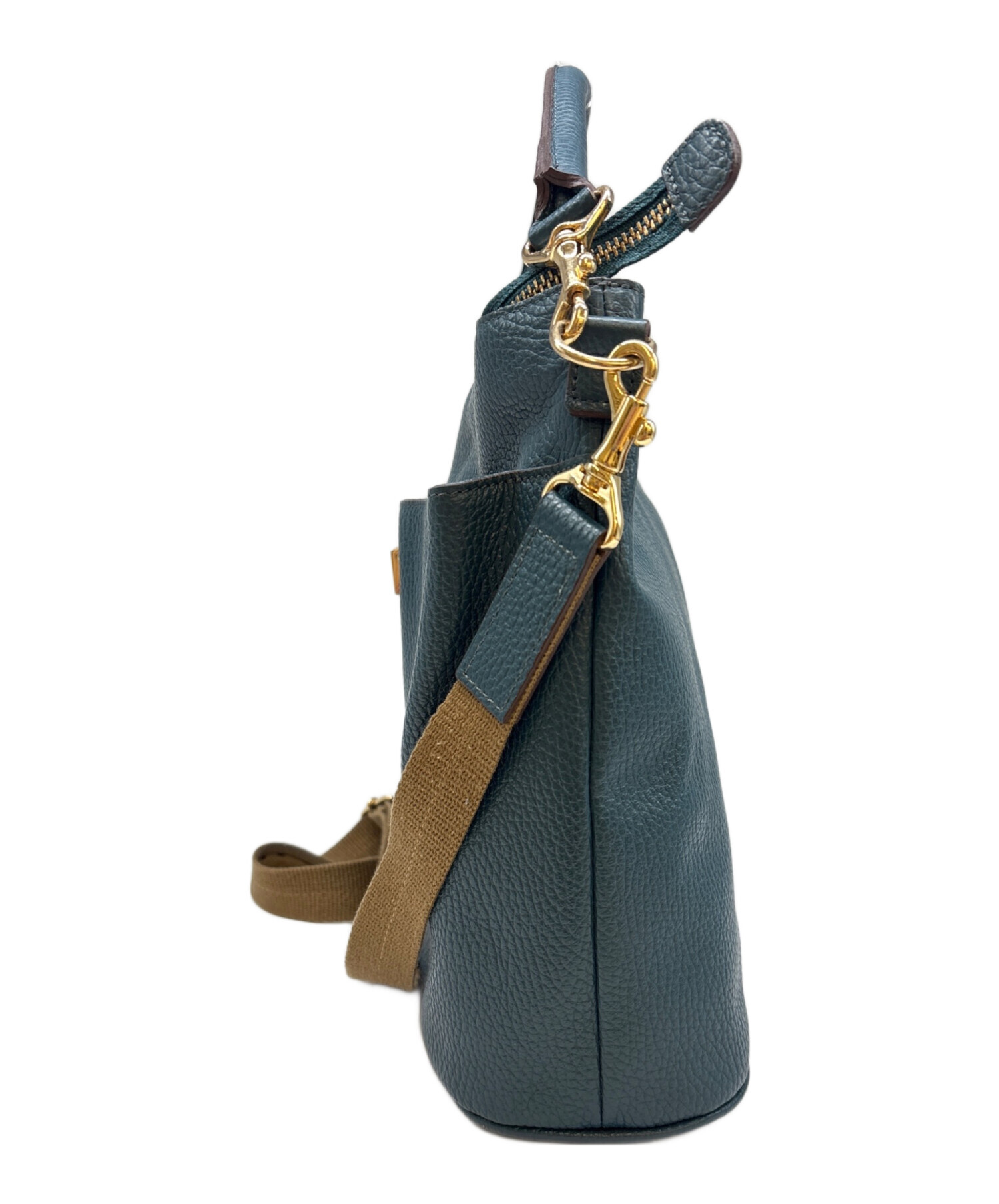 ATAO 2way ショルダーバッグ ブルーグリーン 中古・古着通販】ATAO (アタオ) ATAO 2WAYショルダーバッグ グリーン