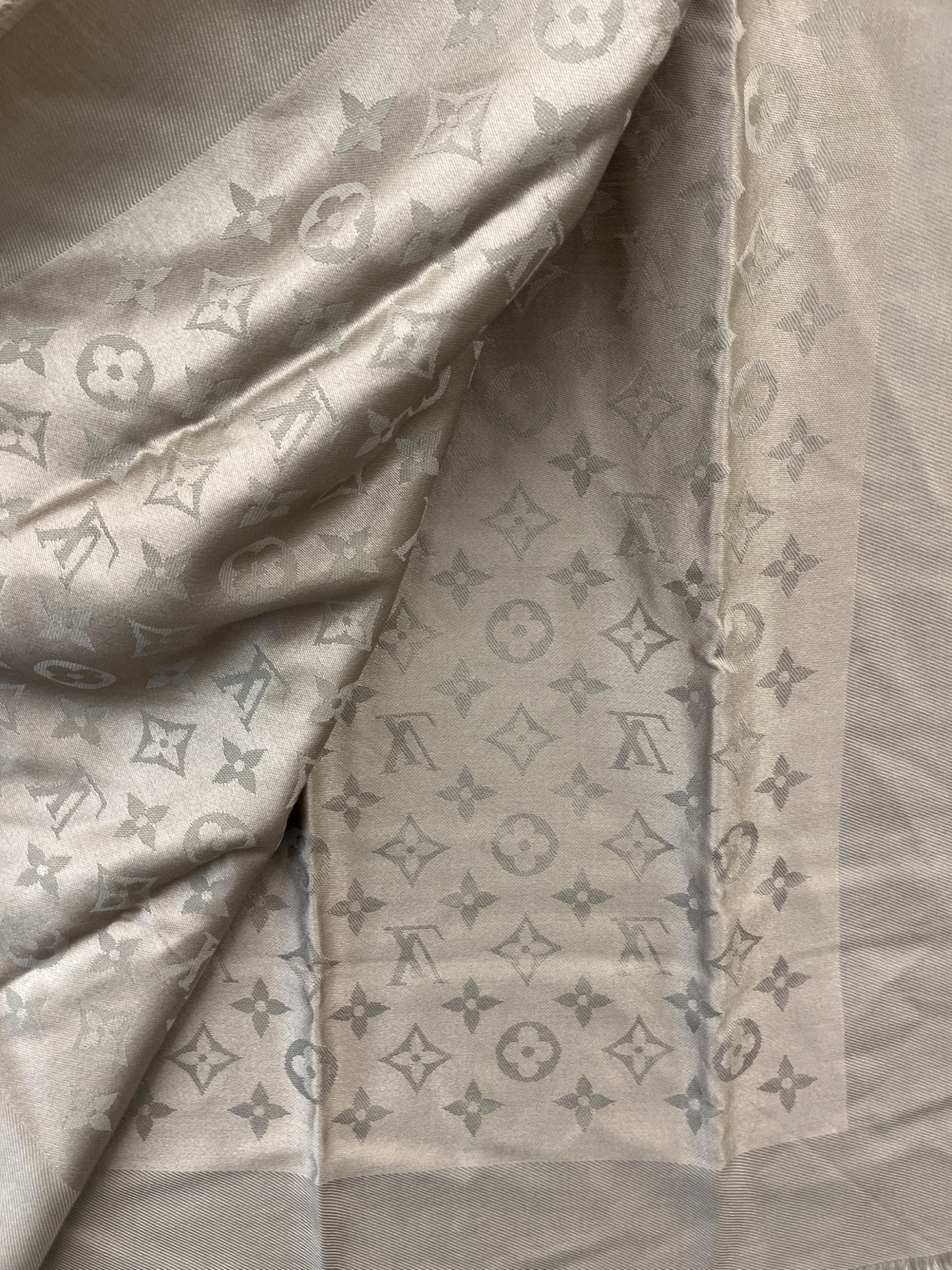 LOUIS VUITTON ベージュ ストール　ルイヴィトン　大判ストール LOUIS VUITTON（ルイヴィトン）ストール ベージュ サイズ:- レディース