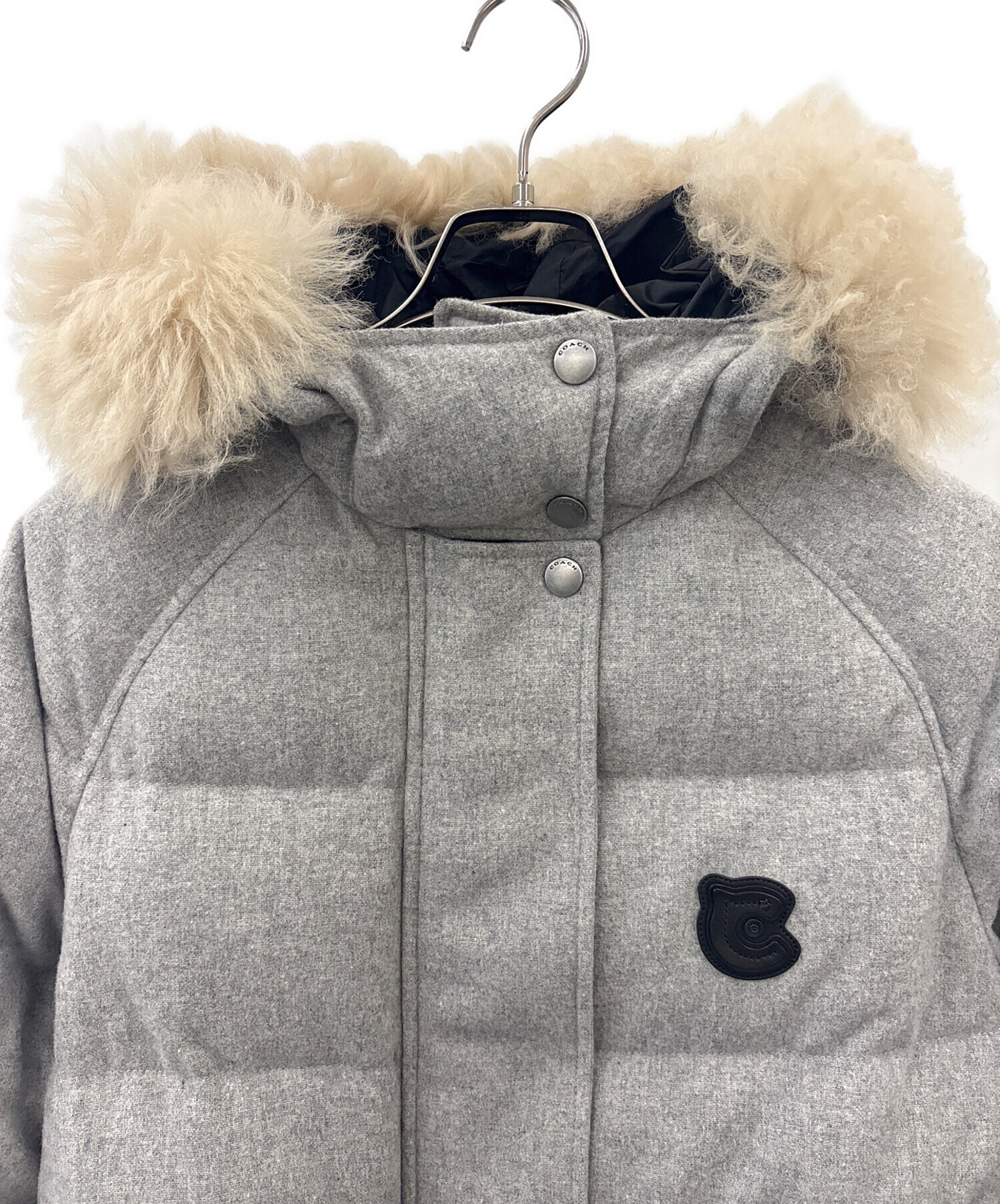 ら*む様 COACH グレー ダウンジャケット　レディース ら*む様 COACH グレー ダウンジャケット レディース ら*む様 COACH