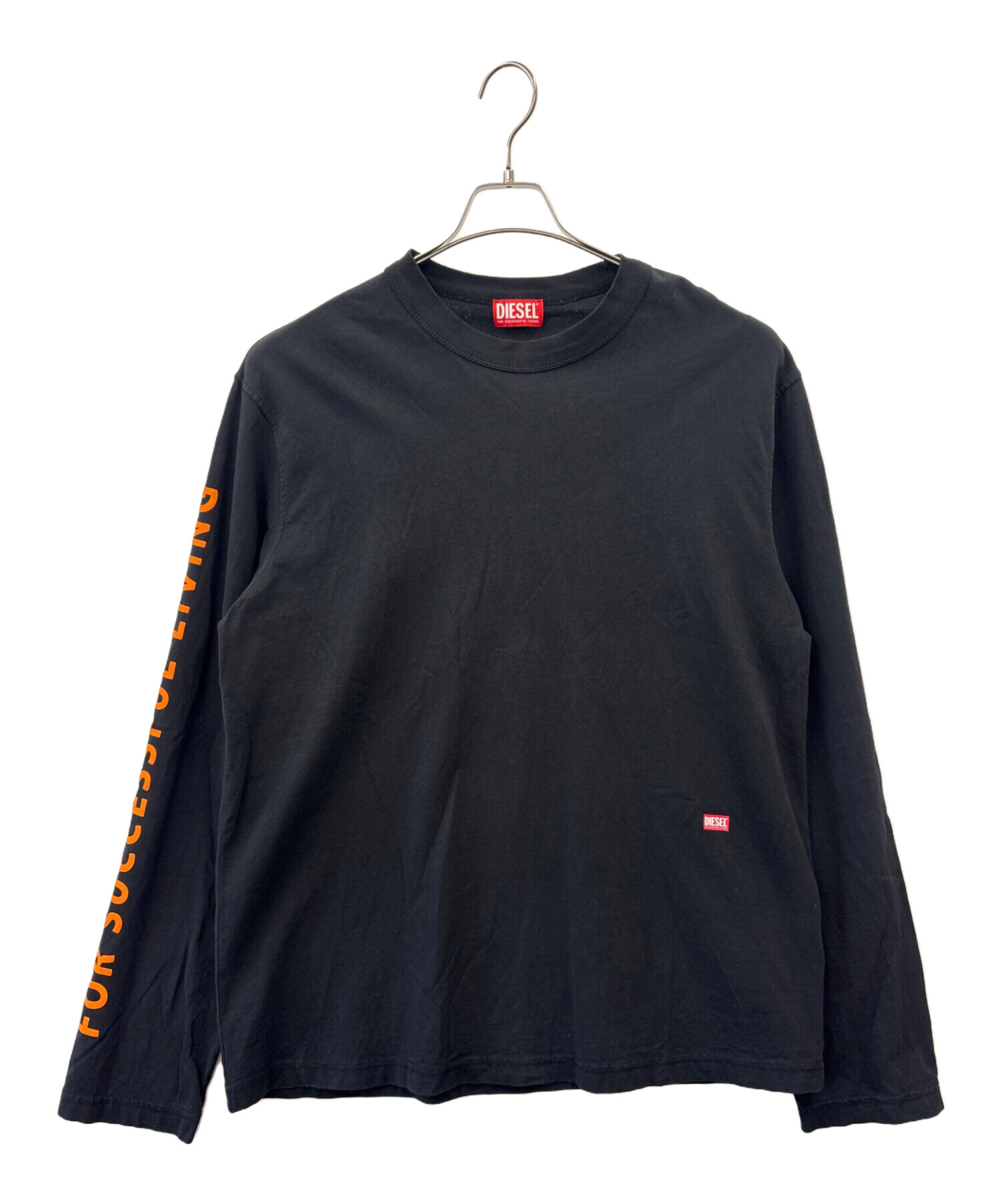 中古・古着通販】DIESEL (ディーゼル) DIESEL 長袖カットソー ブラック 