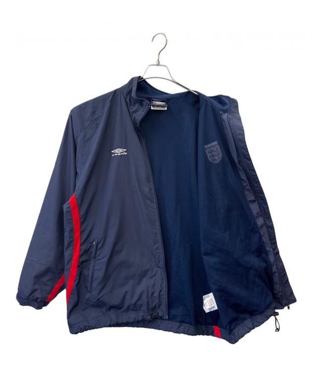古着 アンブロ イングランド代表 ウインドブレーカー 紺 L 中古・古着通販】UMBRO (アンブロ) UMBRO イングランド代表 ナイロン