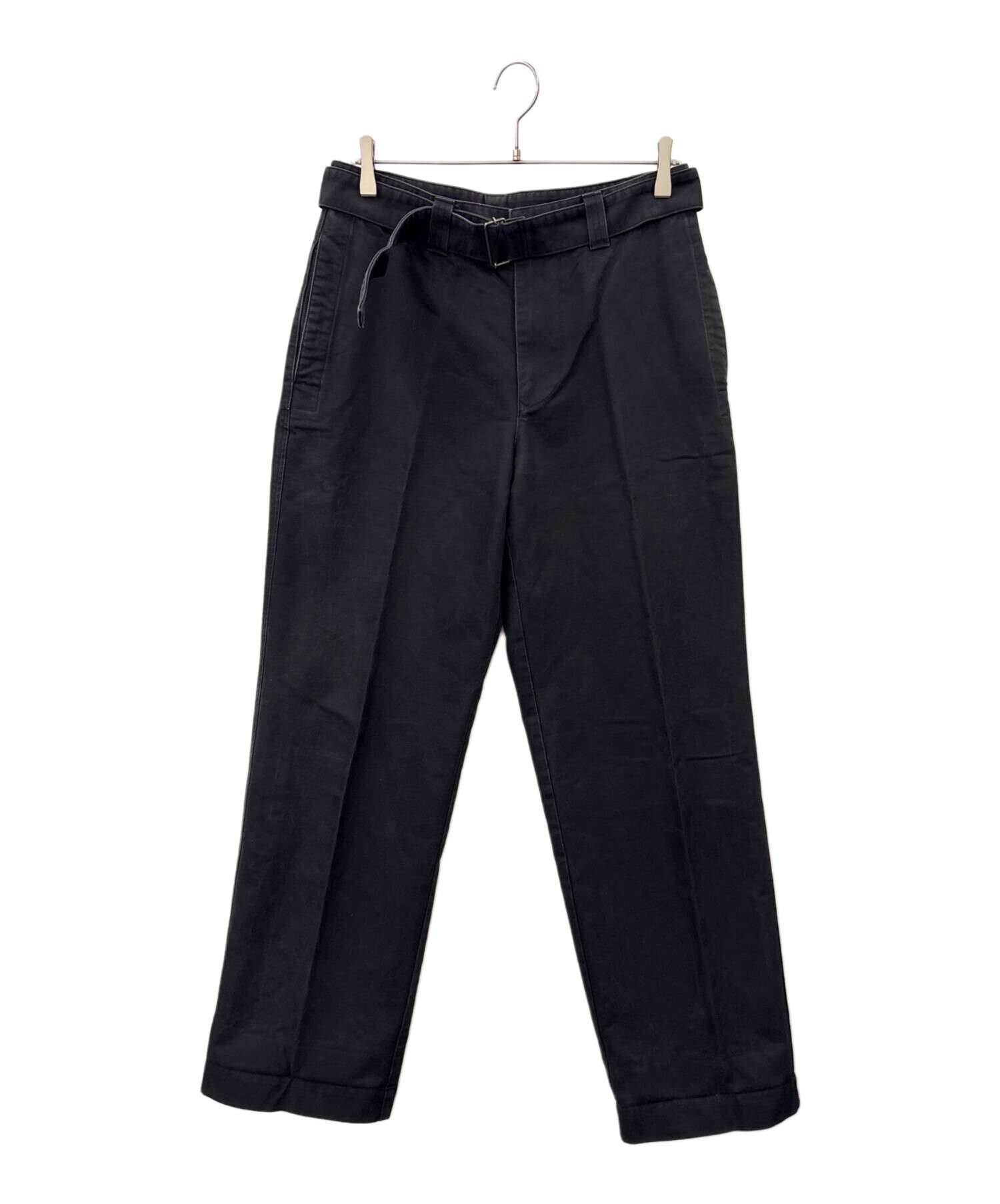 中古・古着通販】MHL (エムエイチエル) MHL ベルベッドパンツ ブラック