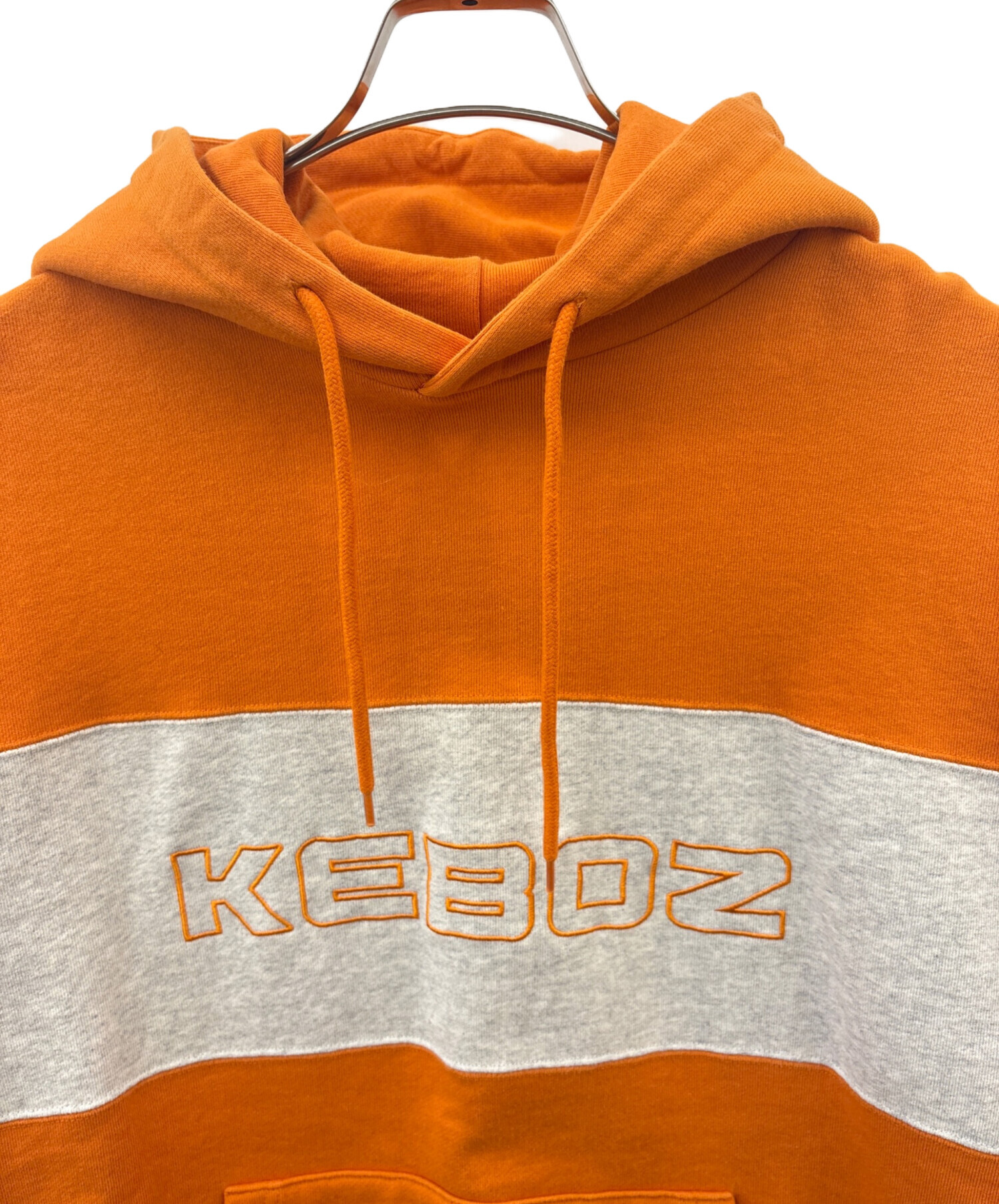中古・古着通販】KEBOZ (ケボズ) KEBOZ プルオーバーパーカー オレンジ