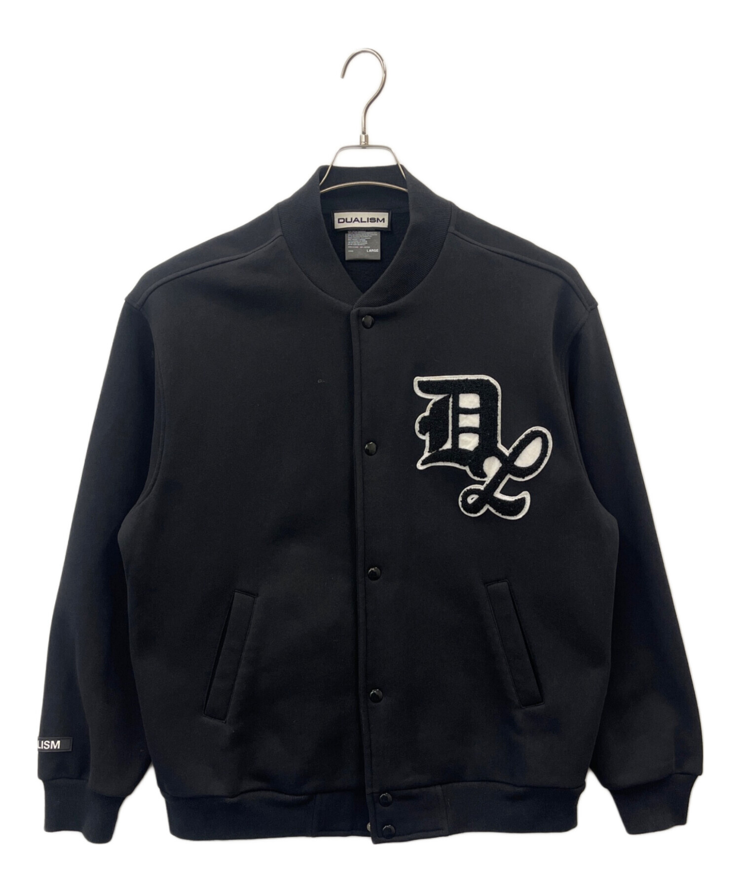 中古・古着通販】DUALISM (デュアリズム) DUALISM スタジャン ブラック