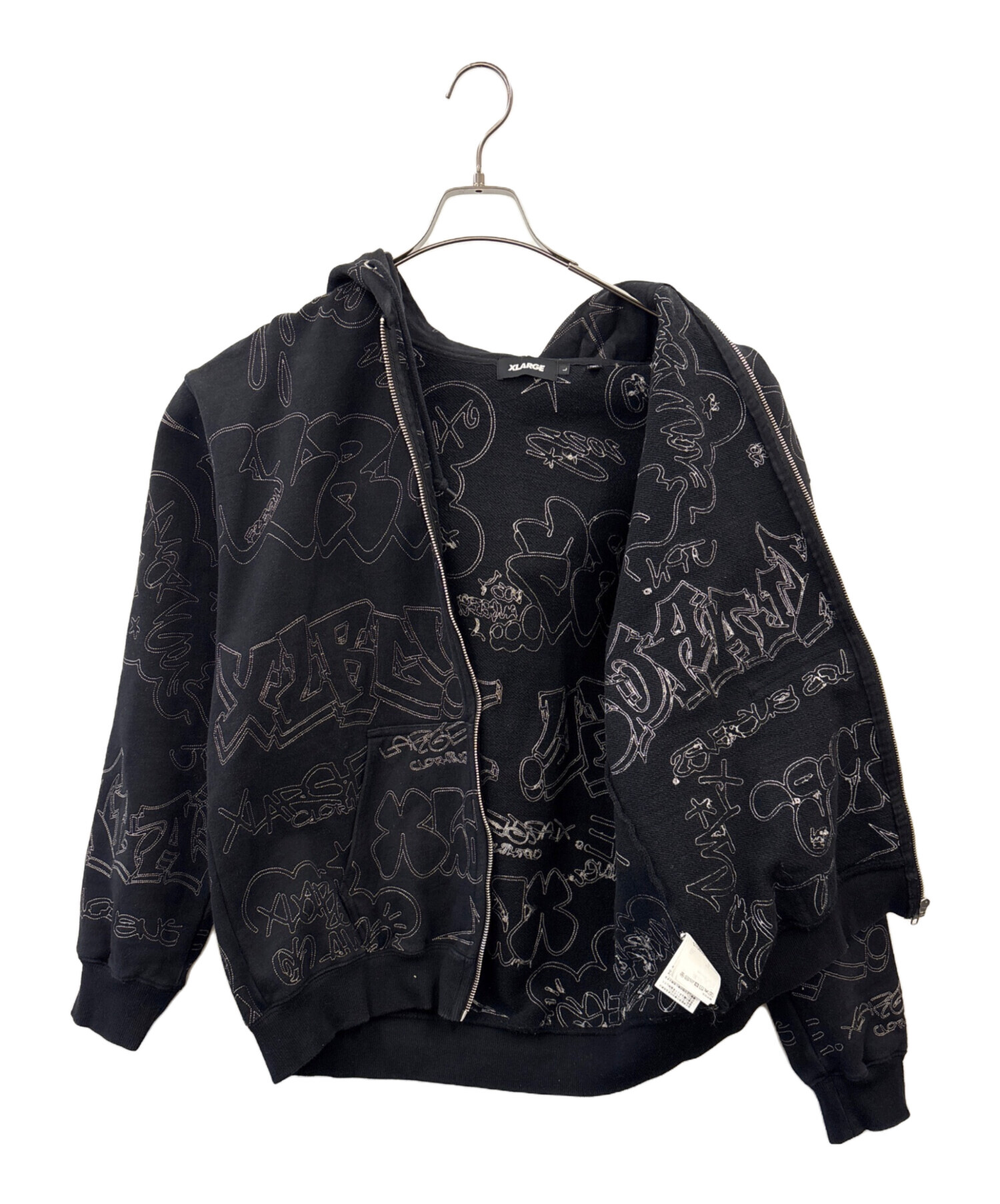 中古・古着通販】X-LARGE (エクストララージ) X-LARGE ジップパーカー