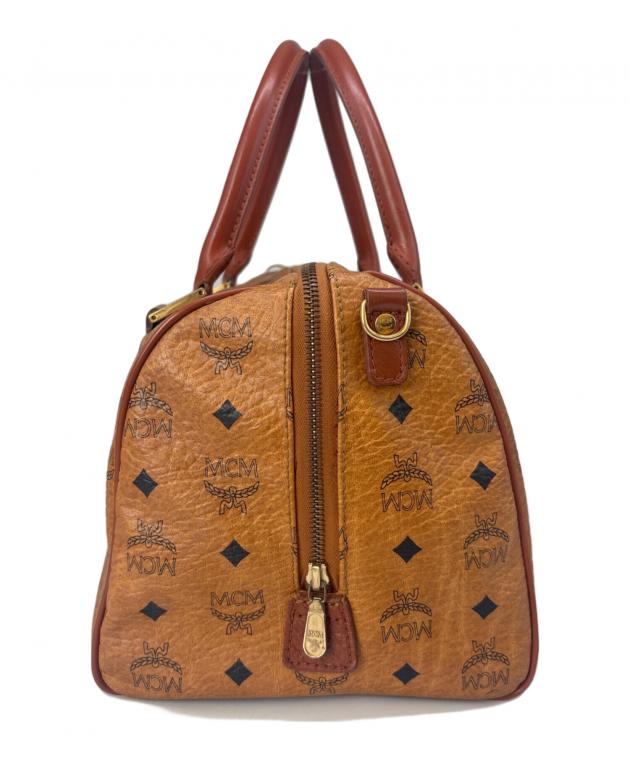 MCM ボストンバッグ ブラウン 中古・古着通販】MCM (エムシーエム) MCM ボストンバッグ ブラウン