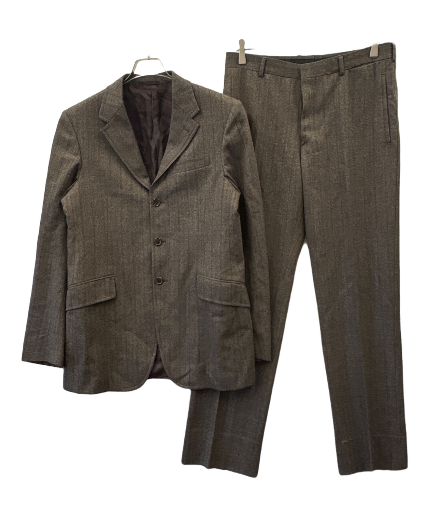 中古・古着通販】PRADA (プラダ) PRADA 3Bセットアップスーツ ブラウン