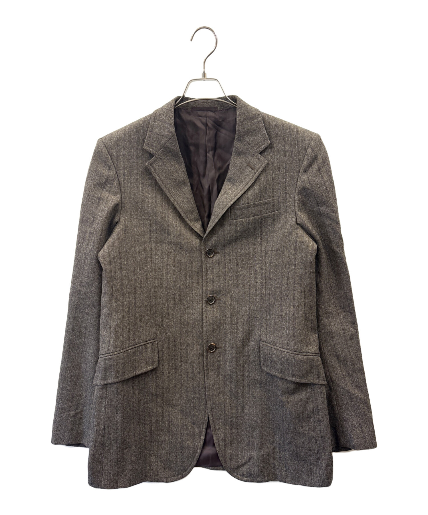 中古・古着通販】PRADA (プラダ) PRADA 3Bセットアップスーツ ブラウン 