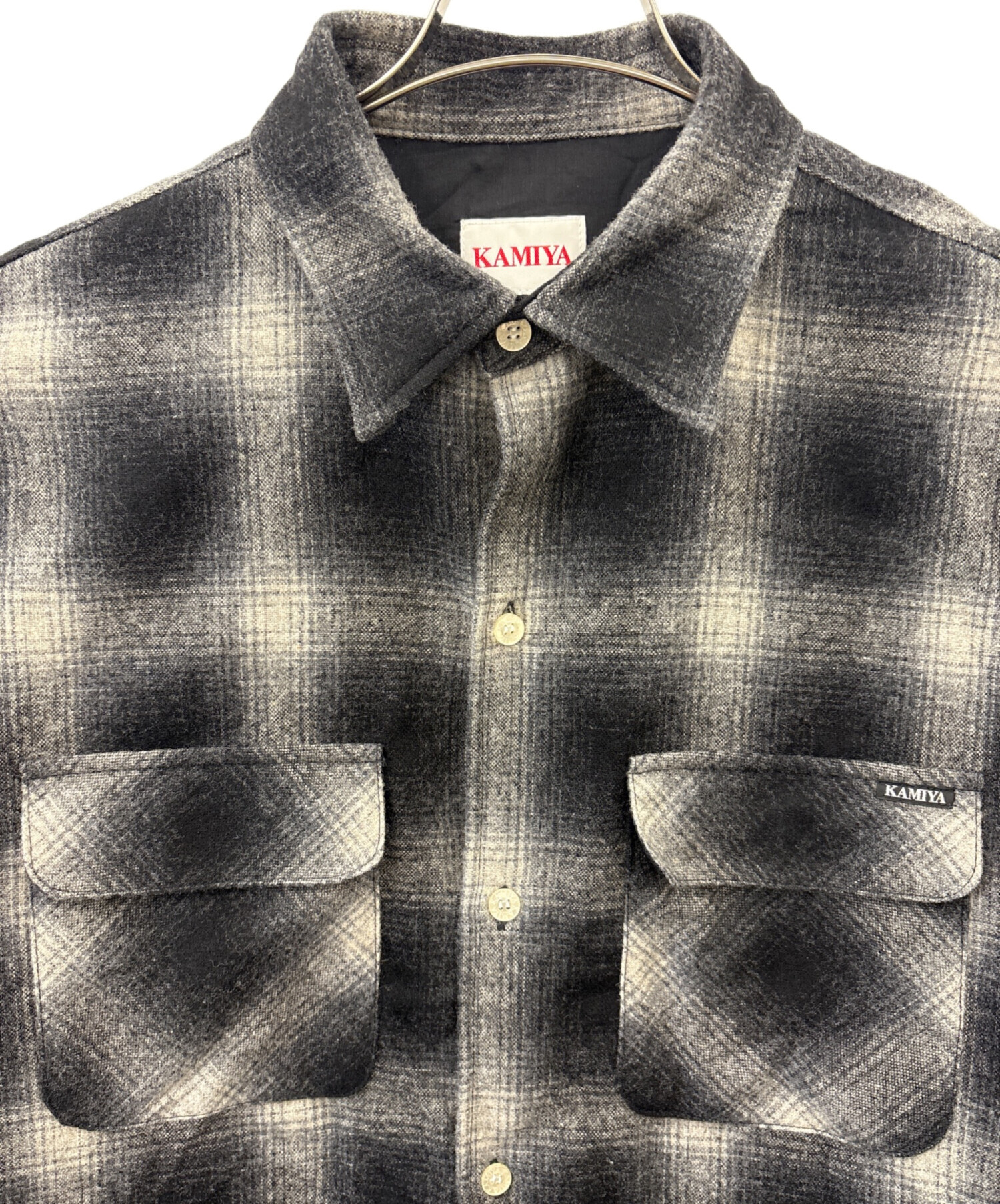 Y*〜様 KAMIYA ネルシャツ 中古・古着通販】KAMIYA (カミヤ) KAMIYA Wool Check Shirt ネルシャツ
