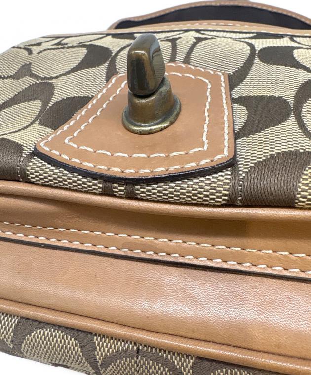 【GW限定値下げ】新品未使用COACHシグネチャー ブラウンラウンドファスナー 中古・古着通販】COACH (コーチ) COACH シグネチャー ショルダーバッグ