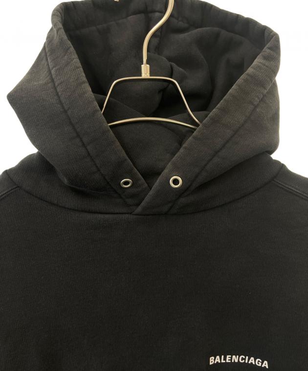 Balenciaga ブラック パーカー XS 中古・古着通販】BALENCIAGA (バレンシアガ) BALENCIAGA プルオーバー