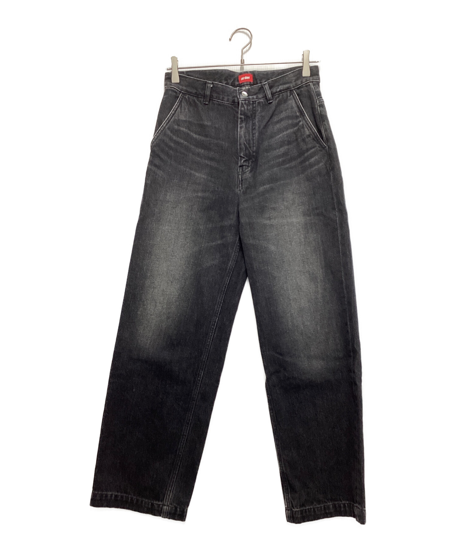 中古・古着通販】order (オーダー) loose denim pants ブラック サイズ 