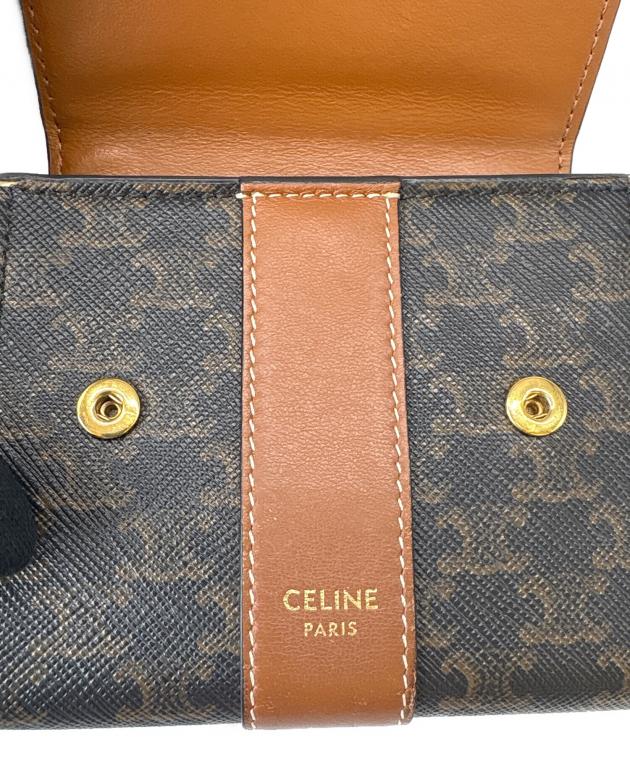 中古・古着通販】CELINE (セリーヌ) CELINE トリオンフ 3つ折り財布