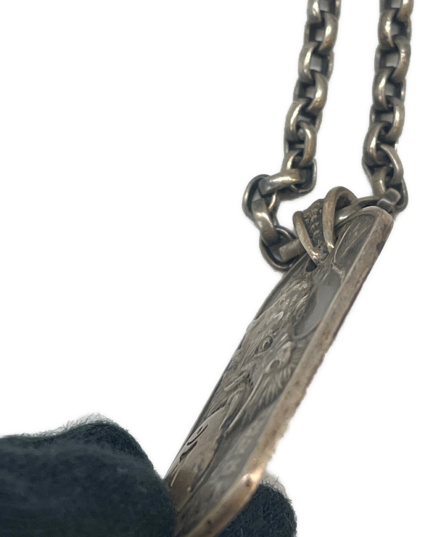 中古・古着通販】彫銀 (ホリギン) 彫銀 龍 必常現金 シルバー 