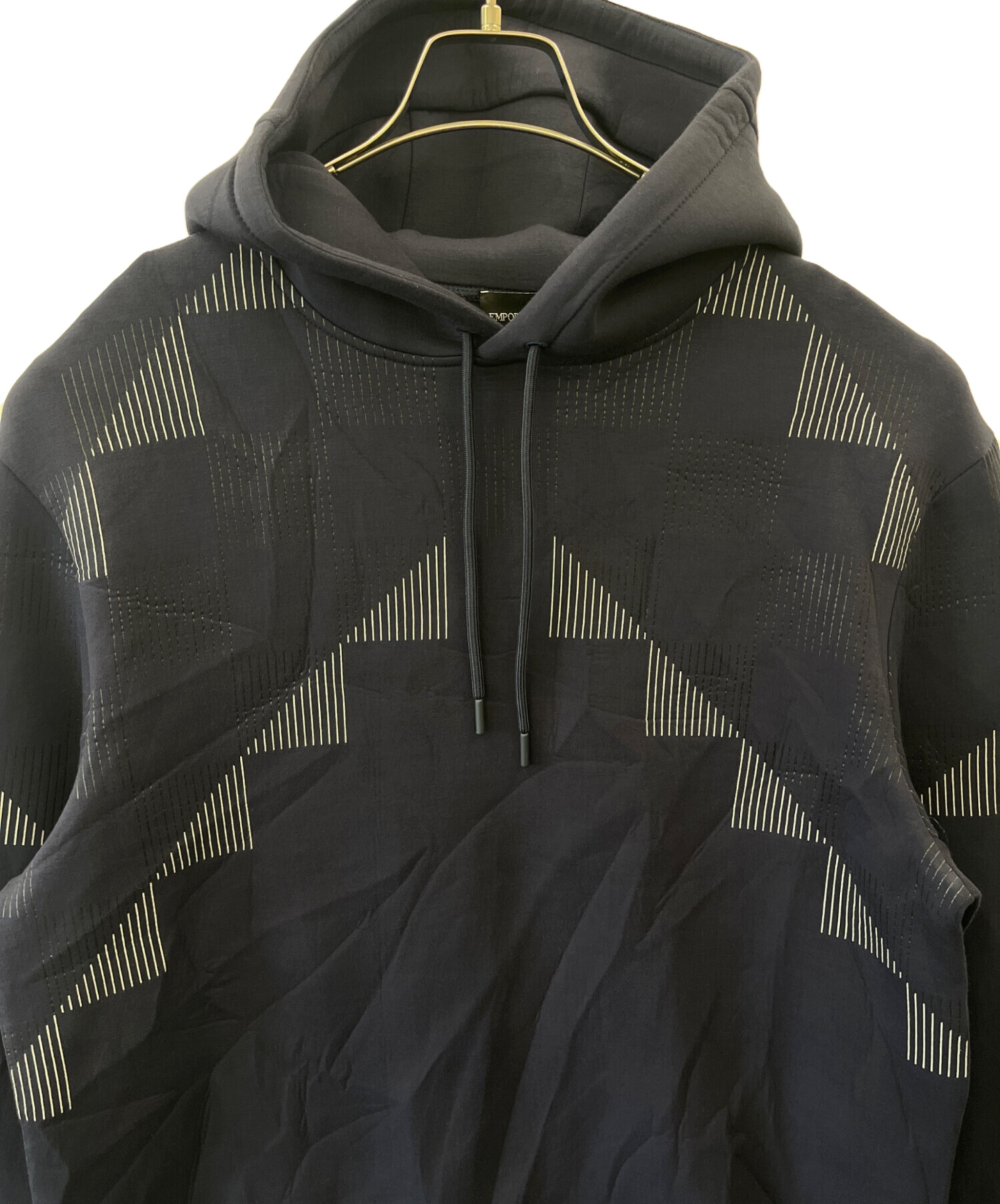 ［再値下げ］Emporio Armani ネイビー パーカー 中古・古着通販】EMPORIO ARMANI (エンポリオ アルマーニ) ジップ
