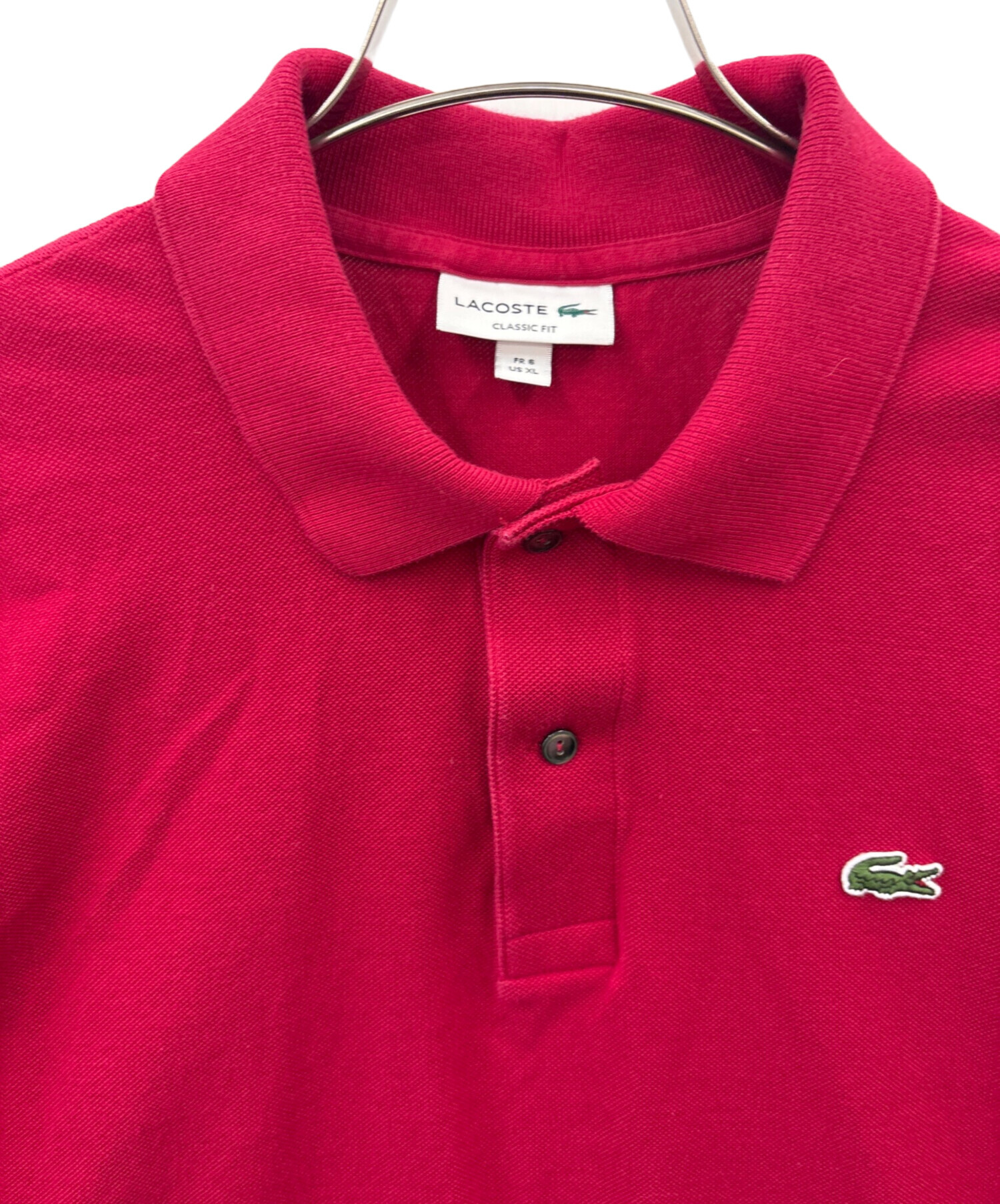 中古・古着通販】LACOSTE (ラコステ) LACOSTE ポロシャツ レッド