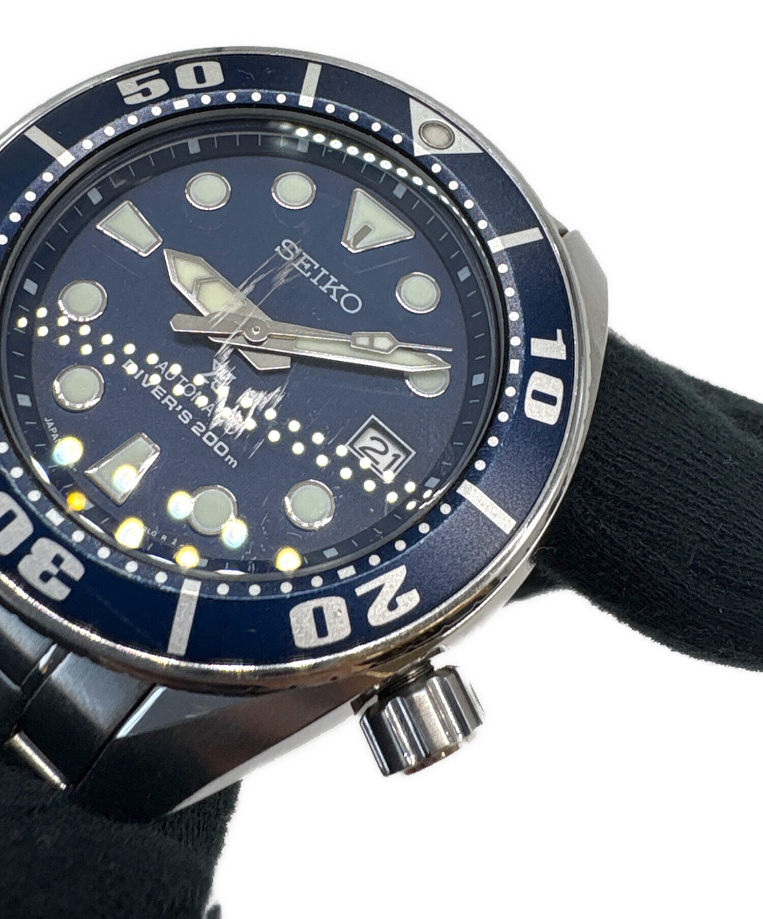 中古・古着通販】SEIKO (セイコー) SEIKO ダイバーズウォッチ ネイビー