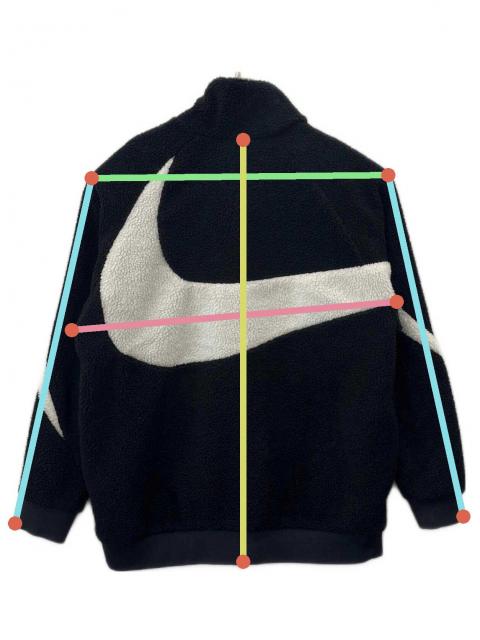 R*N様 16558 NIKE SEOOSH 刺繍 リバーシブル ブルゾン 中古・古着通販】NIKE (ナイキ) NIKE リバーシブルブルゾン ブラック