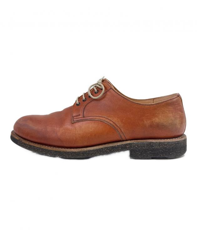 HIROKAWA SCOTCH GRAIN 25½ HIROKAWA Scotch Grain Black Leather Bench Made Oxfords JPN 25.5