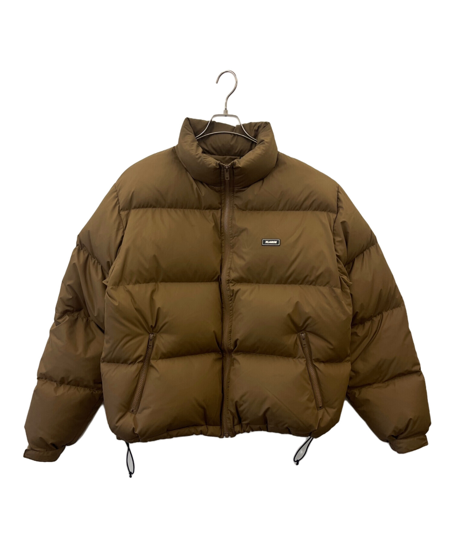 XLARGE ブラウン ダウンジャケット Lサイズ RIPSTOP HOODED DOWN JACKET（ダウンジャケット/コート）｜XLARGE ジャケット・アウター