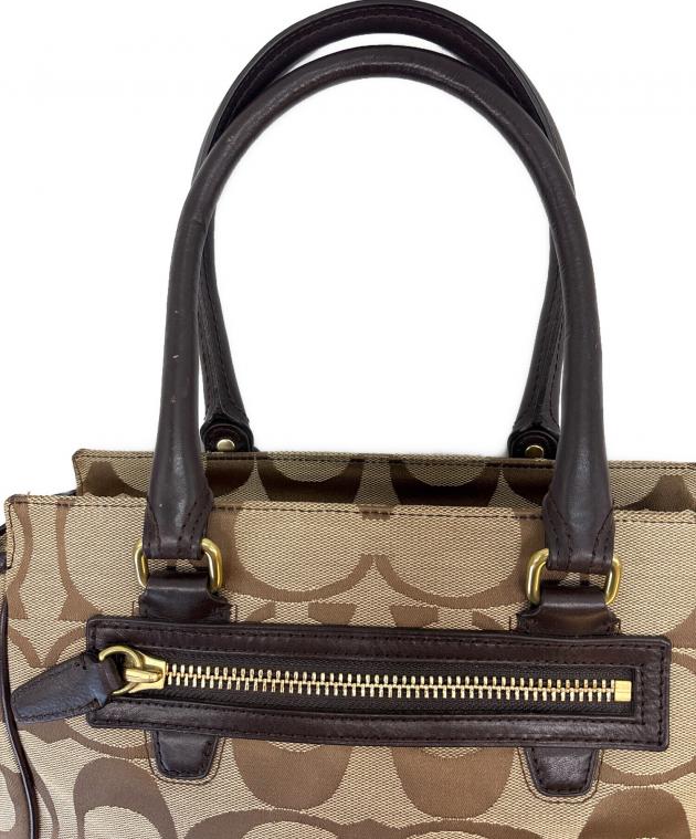 中古・古着通販】COACH (コーチ) COACH シグネチャー ハンドバッグ
