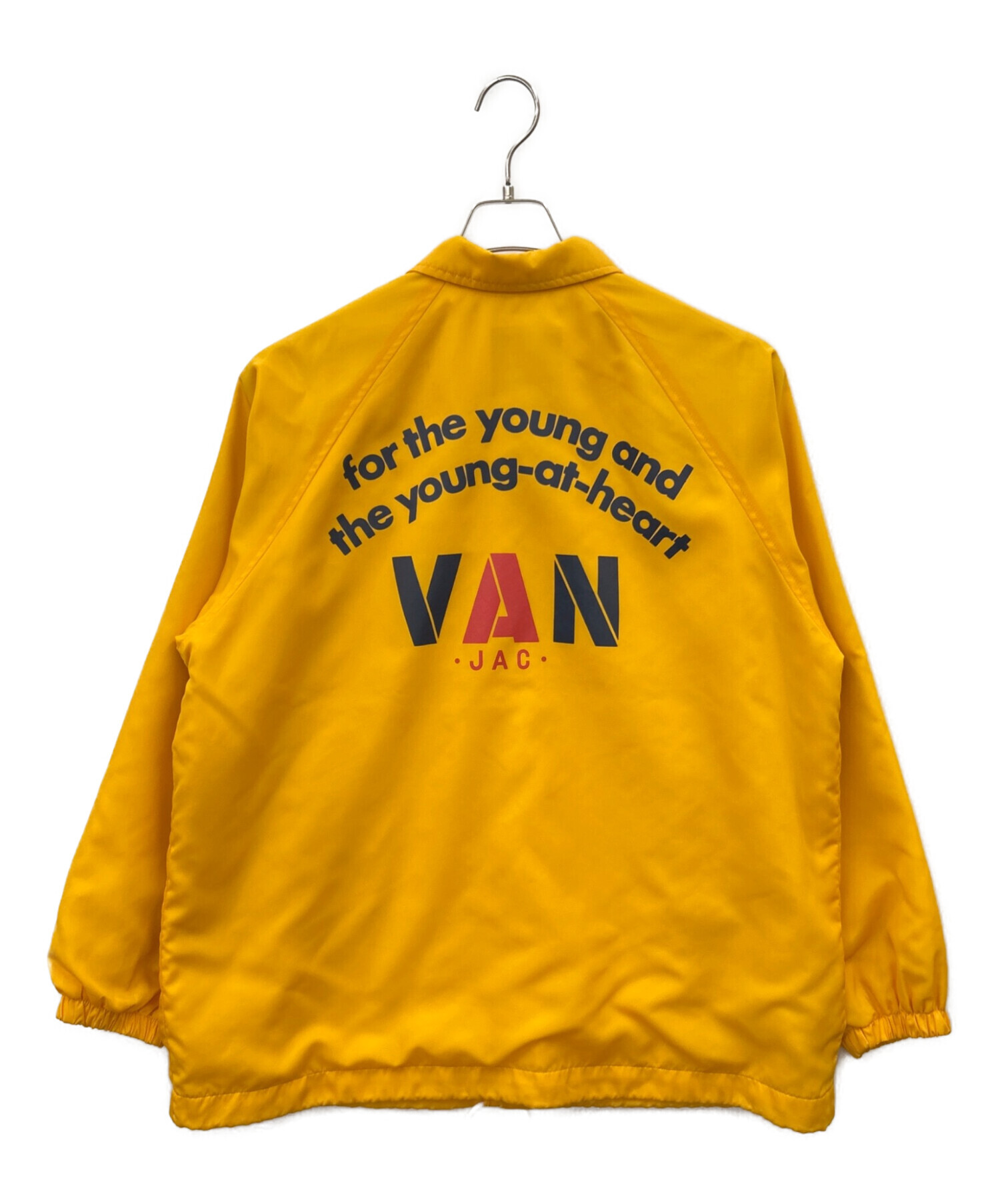 中古・古着通販】VAN (ヴァン) VAN コーチジャケット イエロー サイズ 