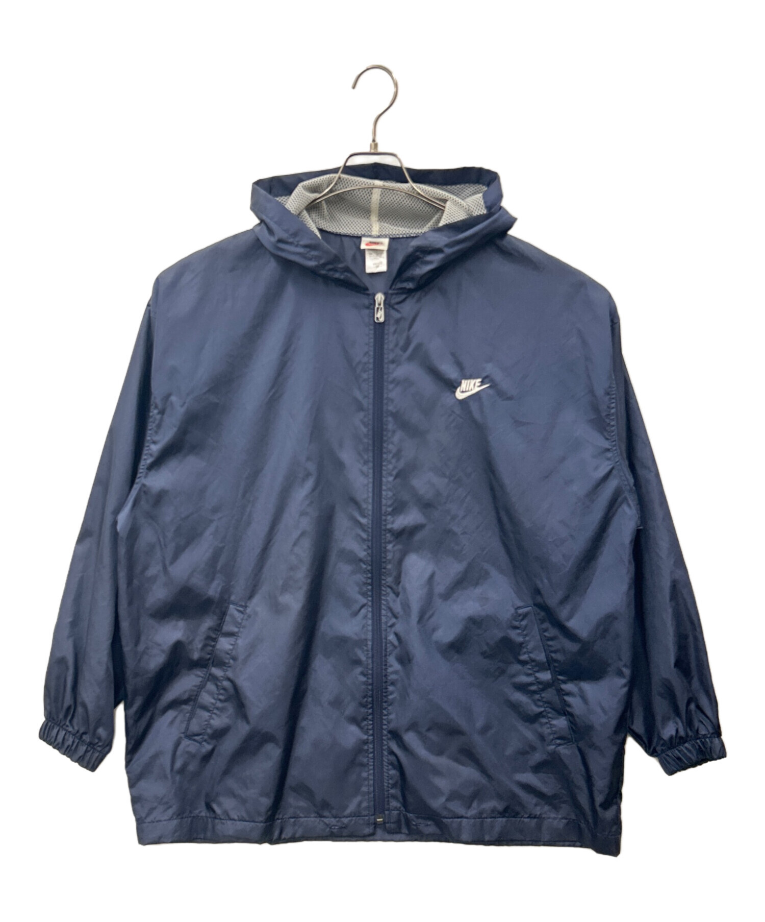 中古・古着通販】NIKE (ナイキ) NIKE 90sナイロンパーカー ネイビー
