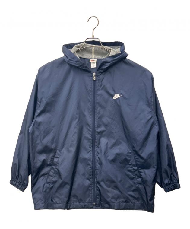 中古・古着通販】NIKE (ナイキ) NIKE 90sナイロンパーカー ネイビー