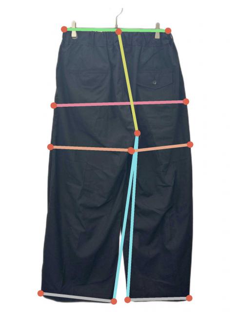 Sillage シアージ パンツ（その他） 0(XS位) 紺x緑x黒(チェック) 【古着】【中古】 中古・古着通販】Sillage (シアージ) Sillage ワイドパンツ ブラック