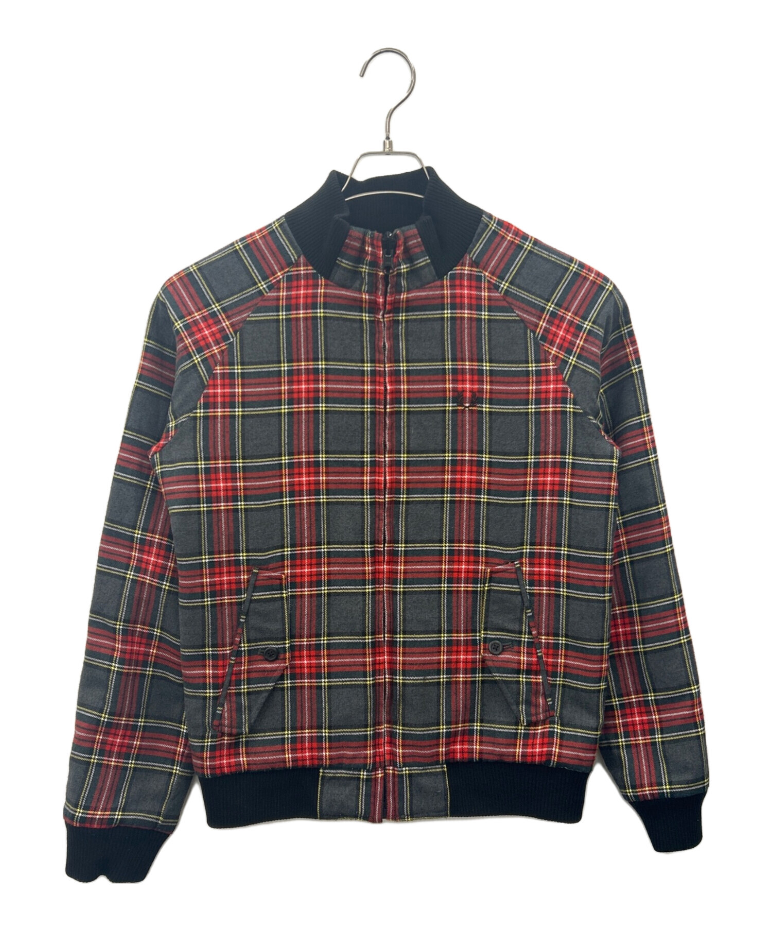 FRED PERRY　リバーシブル　千鳥格子柄　ミドルコート　Мサイズ 中古・古着通販】FRED PERRY (フレッドペリー) FRED PERRY