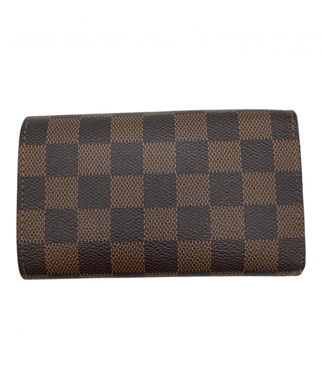 ルイヴィトン ダミエポルトビエ トレゾール 折り財布 中古・古着通販】LOUIS VUITTON (ルイ ヴィトン) LOUIS VUITTON ダミエ