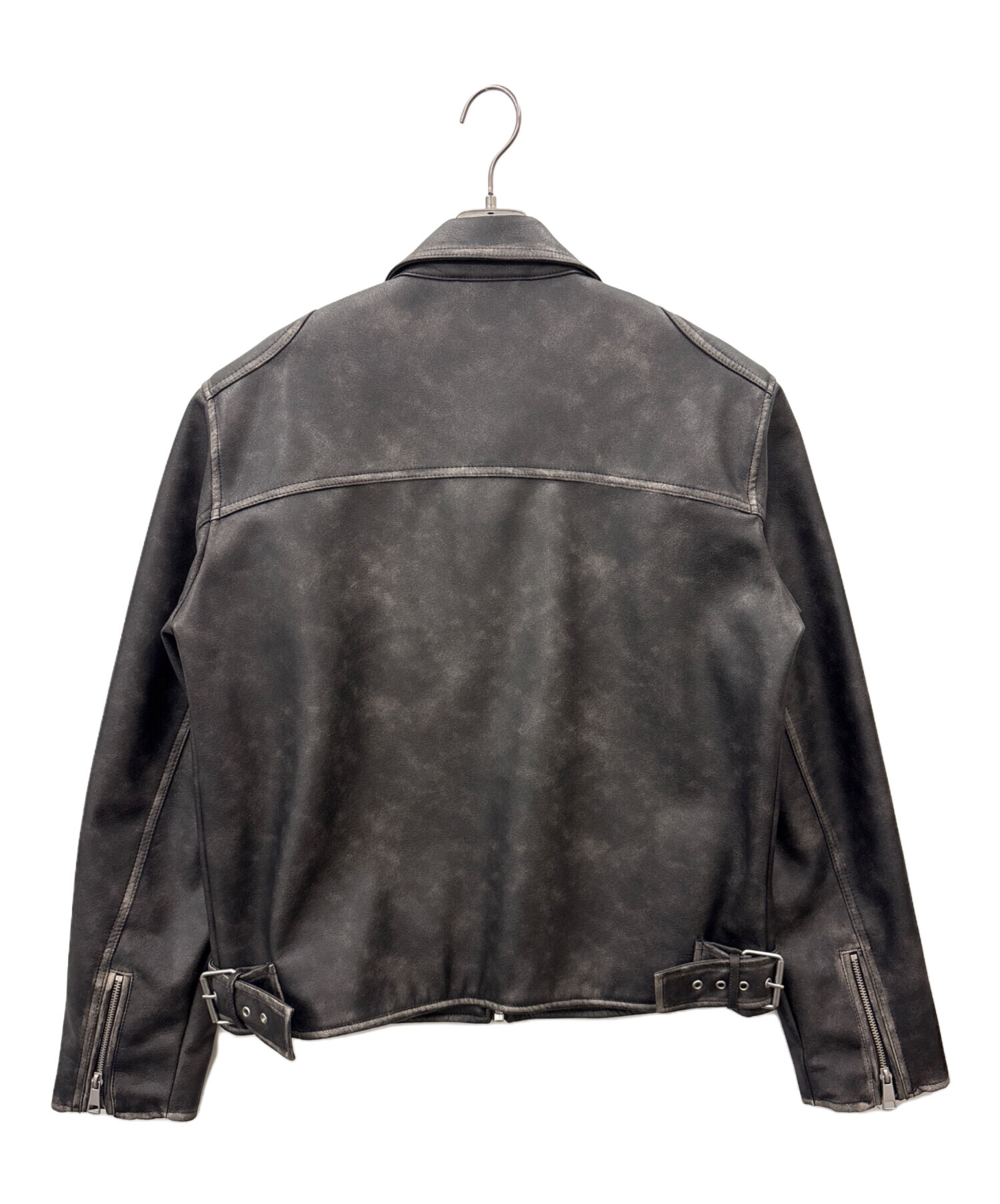 中古・古着通販】ZARA (ザラ) ZARA フェイクレザージャケット ブラック