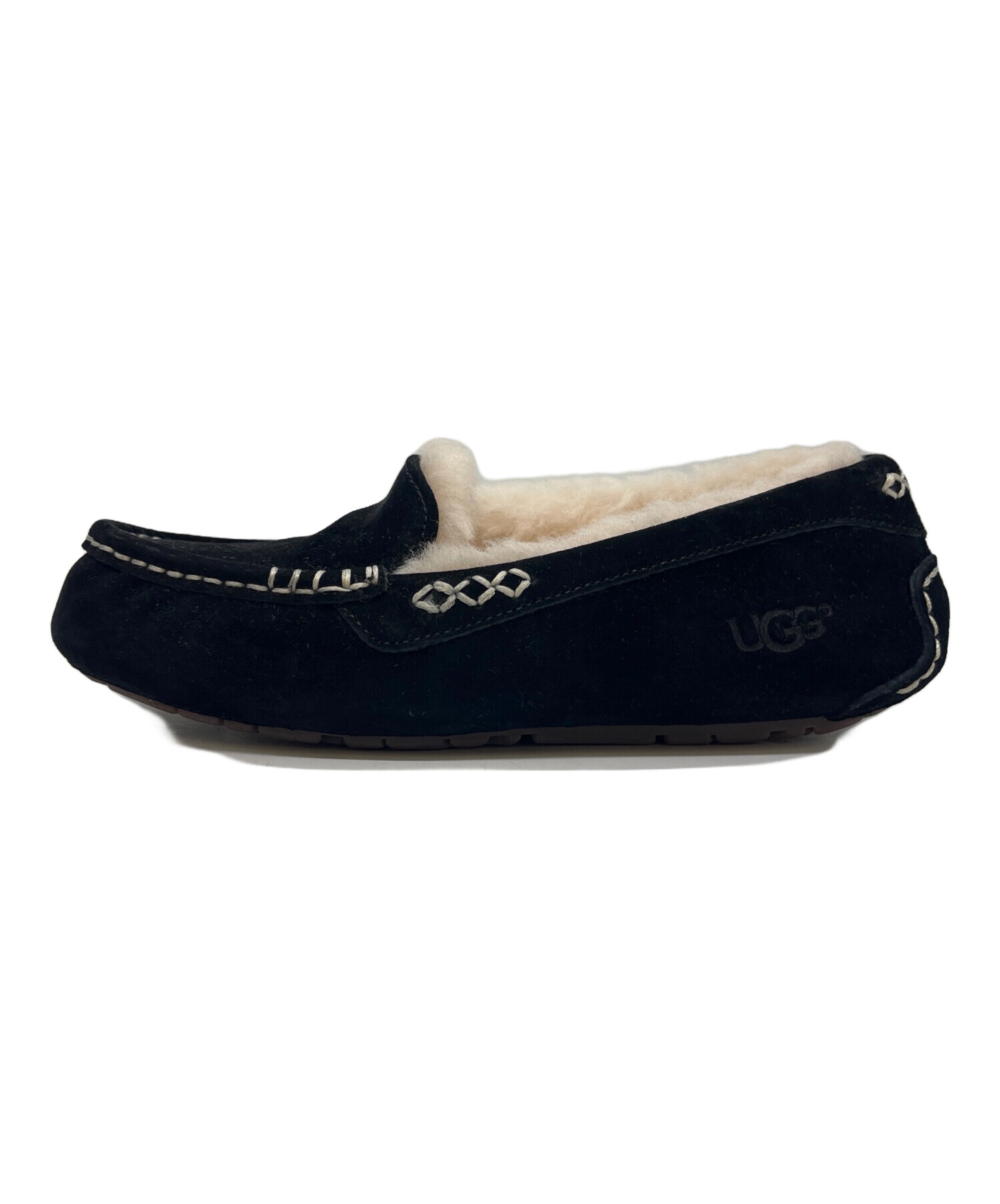 中古・古着通販】UGG (アグ) UGG モカシンシューズ ブラック サイズ:22