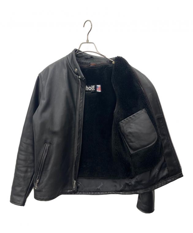 SCHOTT ショット シングルライダースジャケット　ボアライナー 38 黒 中古・古着通販】Schott (ショット) Schott ボアライナー付きシングル