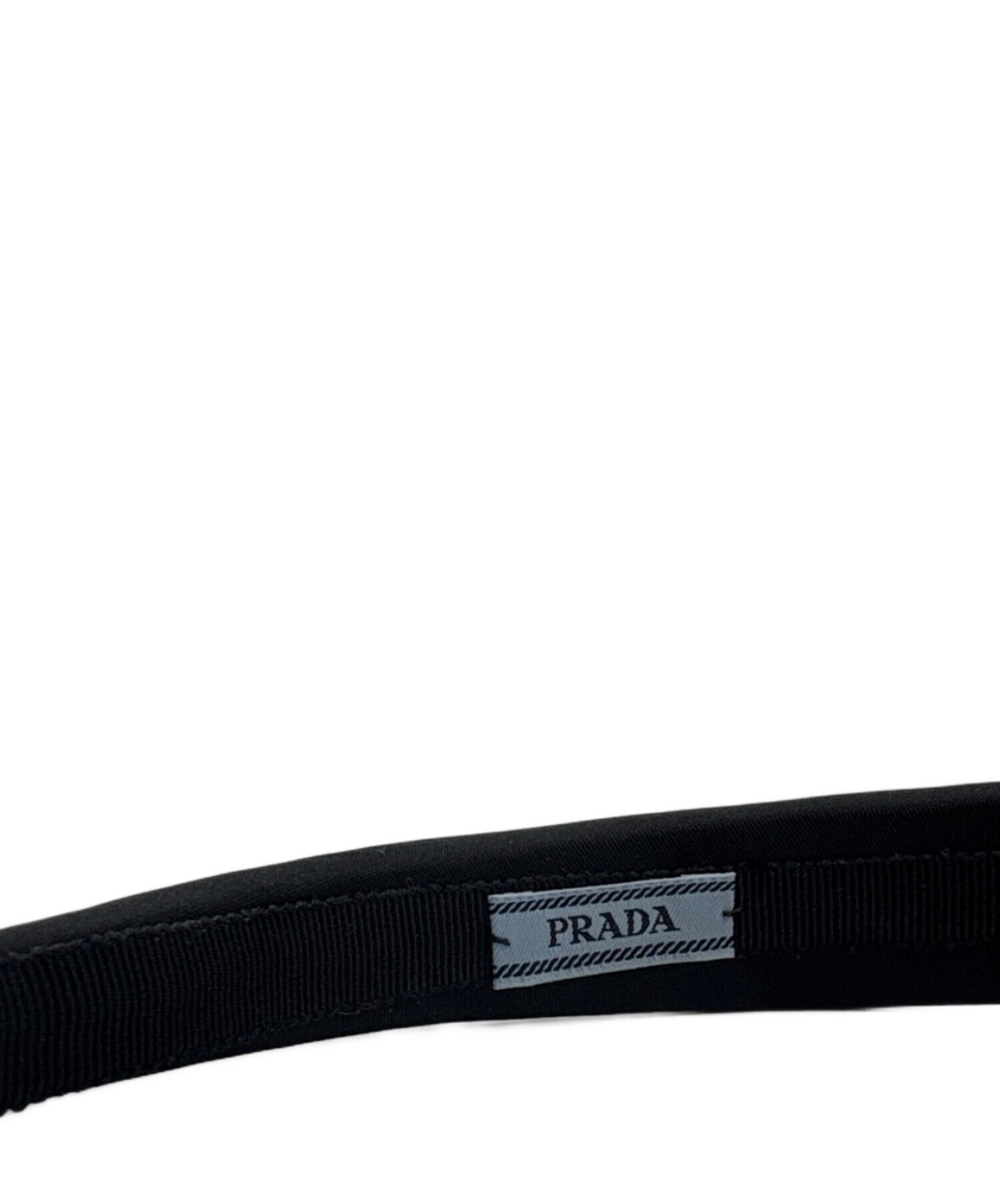 カチューシャ ブラック ロゴ 中古・古着通販】PRADA (プラダ) PRADA カチューシャ ブラック