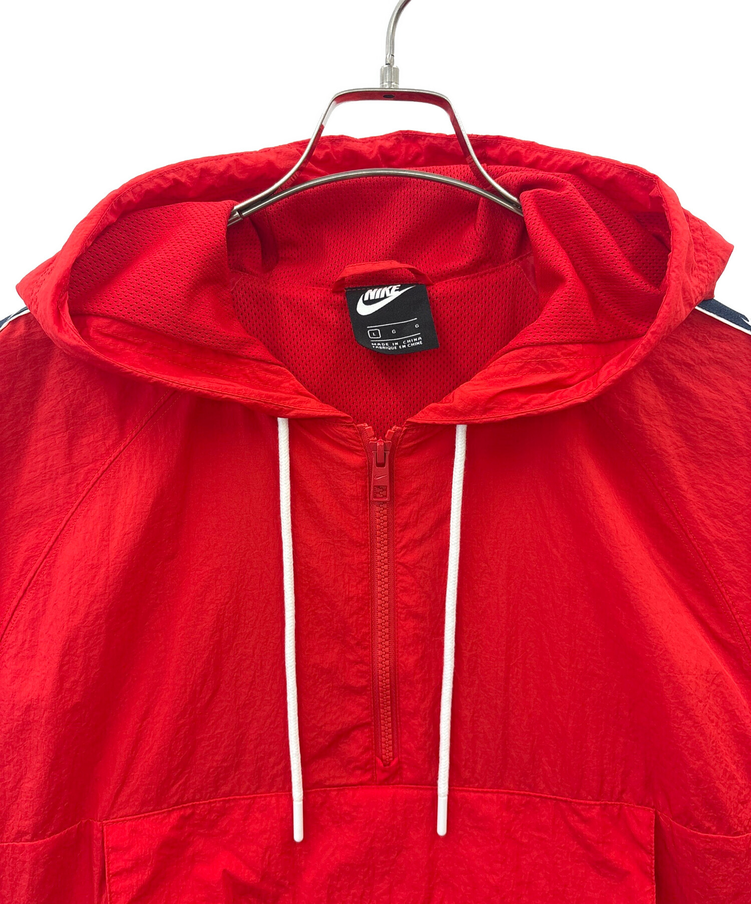 中古・古着通販】NIKE (ナイキ) NIKE アノラックパーカー レッド